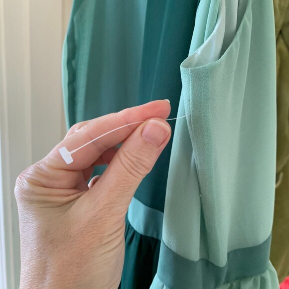 Modcloth Peachy Queen Green Colorblock Colorblock chiffon midi/maxi dress - Picture 5 of 5